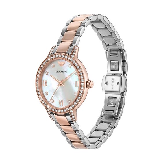 Montre armani femme online rose gold